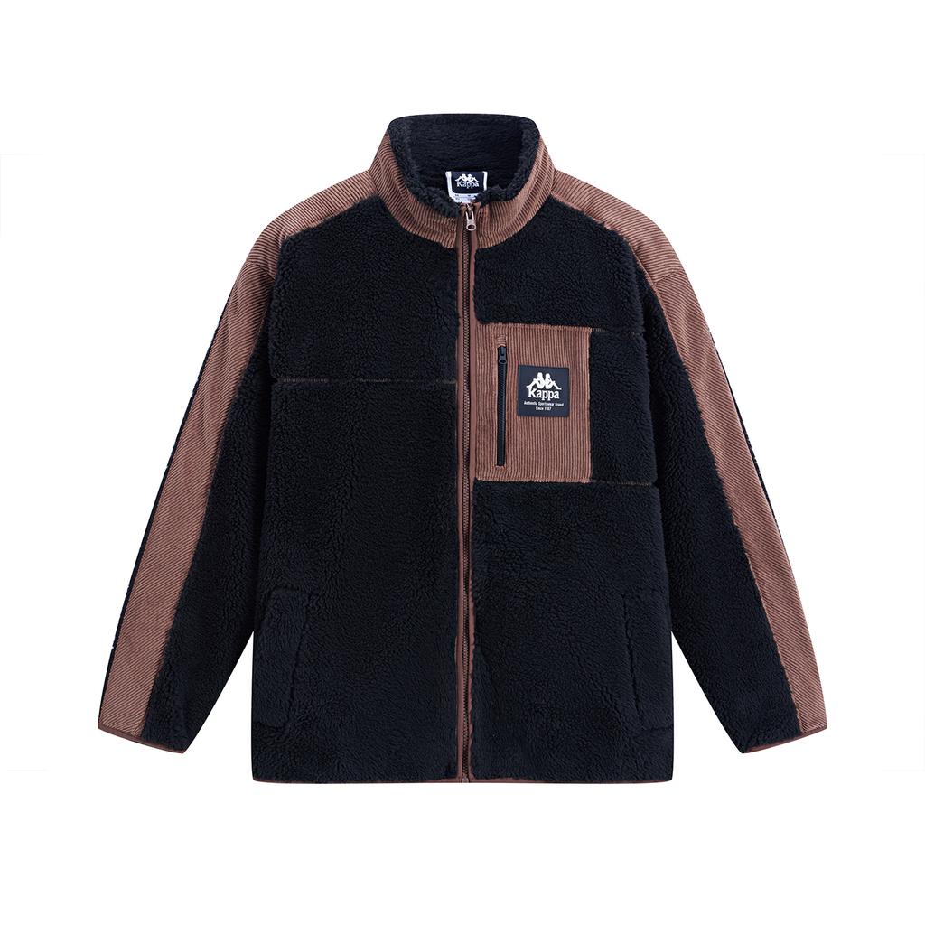 Kappa Velvet Jackets Unisex Stand Collar Moderate K0DZ2JJ90D