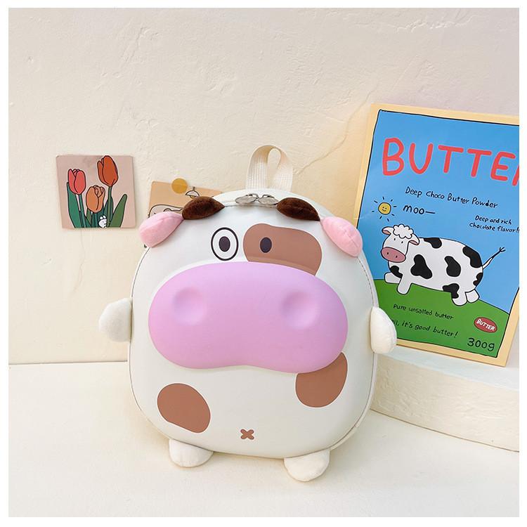 Cute Pig Design Kids Backpack For Preschool Boys And Girls Nylon Material