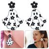 Simple Flower Spirit Pendant Earring Fshion Dangle Earrings Halloween Cartoon Acrylic Drop Earrings Party Jewelry