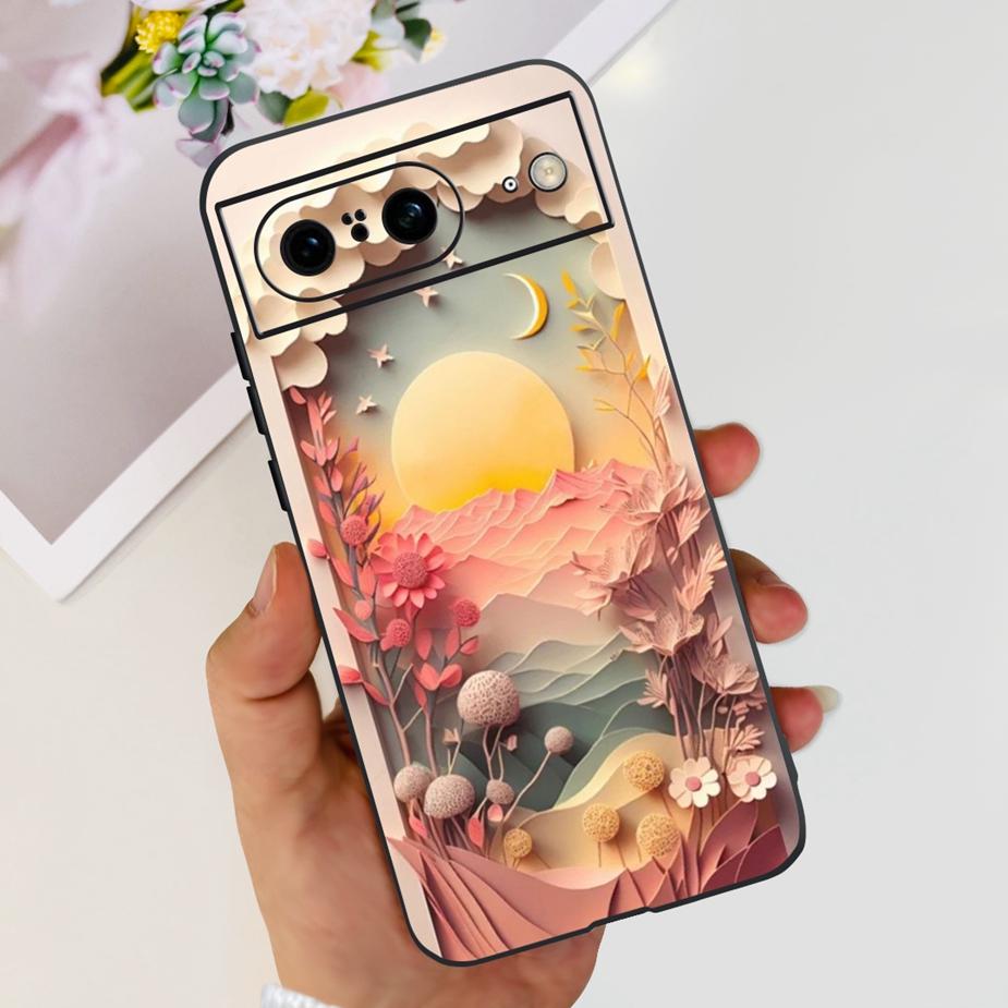 For Google Pixel 8A Case Pixel8 Pro New Fashion Painted Cover Soft Silicone Phone Case For Google Pixel 8 Pro Pixel8A Funda Capa