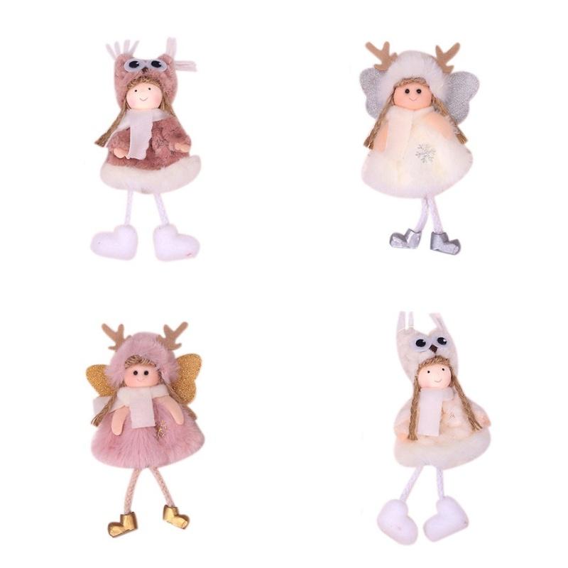 Creative Christmas Plush Angel Ornament For Children Cute Doll Gift For Christmas Tree Decoration
