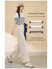 Tian Silk Wool High-Waist Wide-Leg Pants for Women - 2025 Spring/Autumn