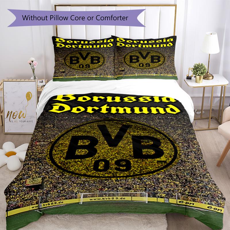 Borussia Dortmund Bedding Set Breathable Duvet Cover With Pillowcases Home Decoration Birthday Gift