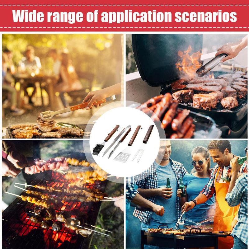 BBQ Grill Tools Set Stainless Steel Heavy Duty Grilling Accessories Kit Grill Utensils Set