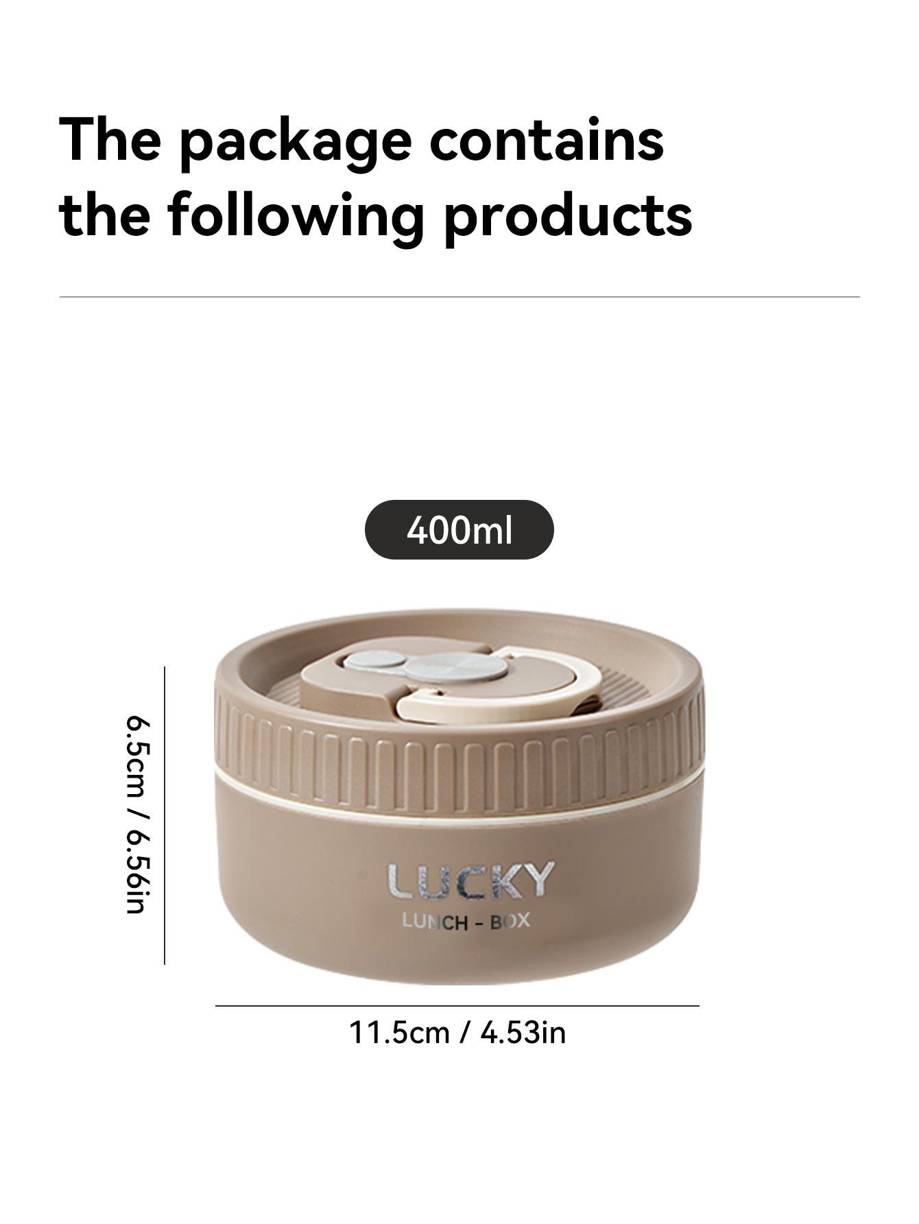 

WORTHBUY Portable 304 Stainless Steel Insulated Bento Lunch Box Microwave Heatable Keep Warm Lunch Container For Students Adults