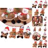 Merry Christmas Candy Basket Santa Snowman Decor Ornament Xmas New Year Gift Kid