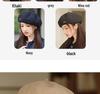 Damen Koreanische Mode Street Baskenmütze - Herbst/Winter Warme Schiebermütze für einen schlankeren Look