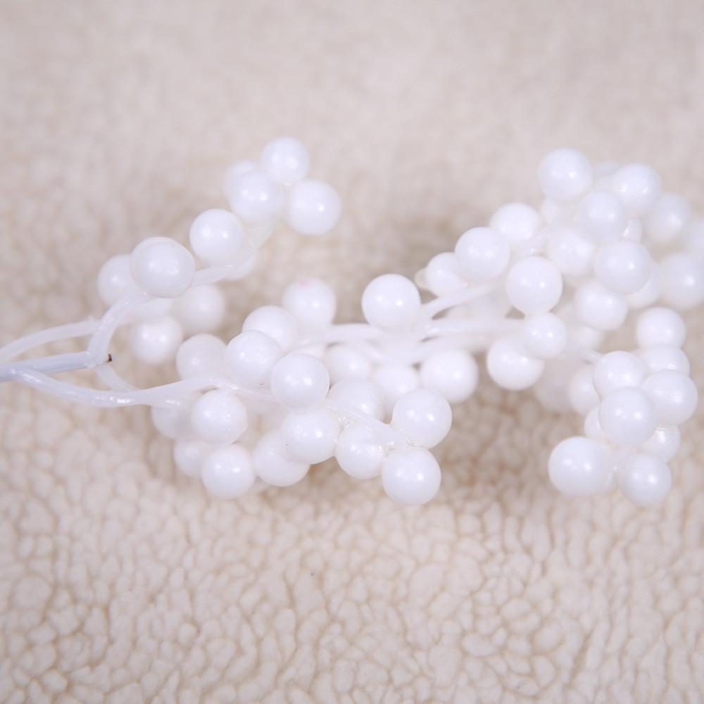 Festive White Foam Berry Christmas Tree Decorations For Diy Holiday Crafting And Styling