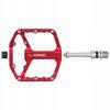 CXWXC Red Aluminum Reflective Machined Platform Bicycle Pedals