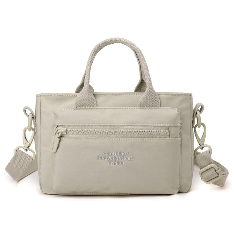 Female Crossbody New Fashionable Foreign Style Small Bag One Shoulder Hand Carry Nylon Small Satchel Cloth Bag