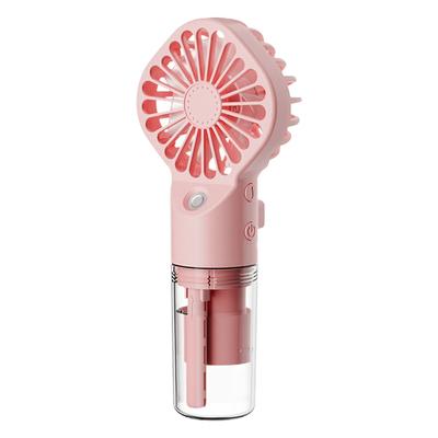 Handheld Water Cooling Fan USB Rechargeable Portable Small Air Cooler 4 Speed Cooling Spray Humidifier Fan Low Noise Summer Gift