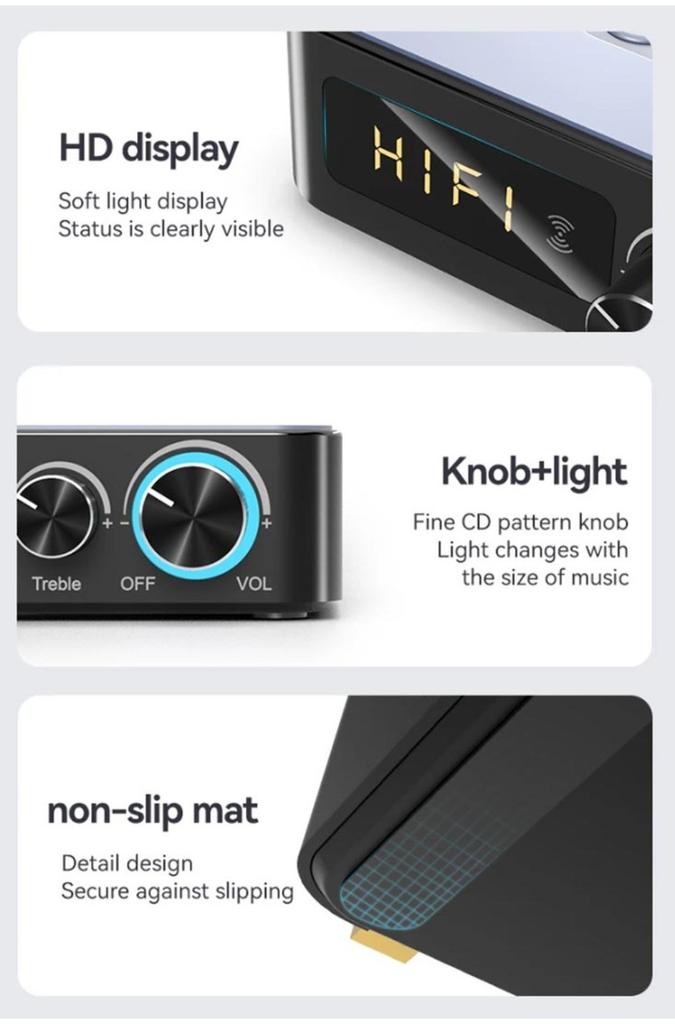 M9 M9Pro Bluetooth Audio Receiver Transmitter DSP Wireless Adapter NFC/AUX/RCA/USB U-Disk/TF/6.5 Mic Karaoke/Coaxial/FM Radio