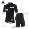 Womens Cycling Jersey Set Short Sleeve Quick-Dry Bike Outfit Sportswear Road Mountain Riding