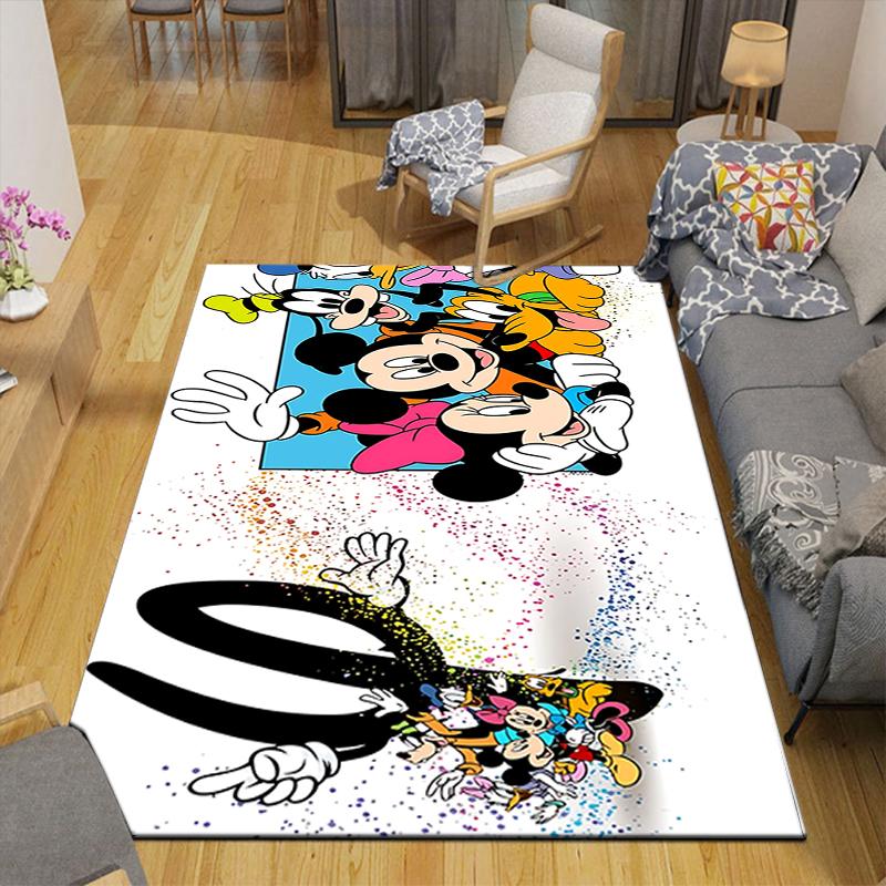 1Pc Mickey Mouse Friends Rug, Office Carpet Indoor Outdoor Doormat, Non-Slip, Comfortable, Living, Christmas Halloween, Xmas Gift Y1672