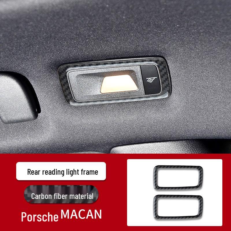

Carbon Fiber Window Lift & Center Console Panel Sticker for Porsche Cayenne/Macan Interior Upgrade