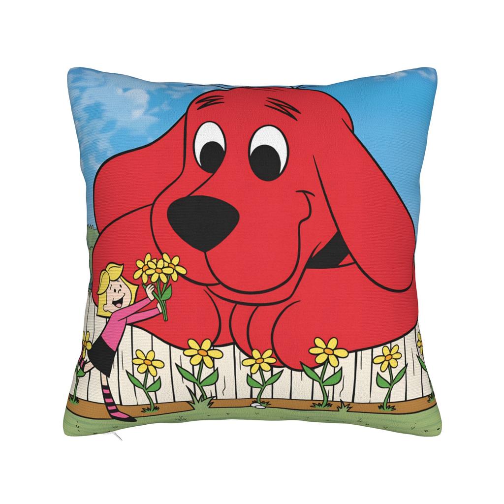 Cliffords the Big Red Dog Pillow Cover  Fashion Pillow Case For Sofa Bedroom Home Decor Design Pillowcases Gift