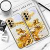 golden galloping horse For Samsung A 01 52S A04 A05S A10 A12 A13 22 23 24 36 42 M02 Note 10 20Ultra 8 9 Golden glass phone case