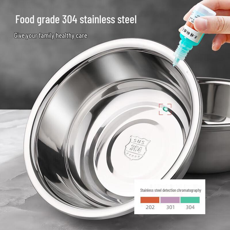 Large 304 Stainless Steel Multi-purpose Kitchen Bowl