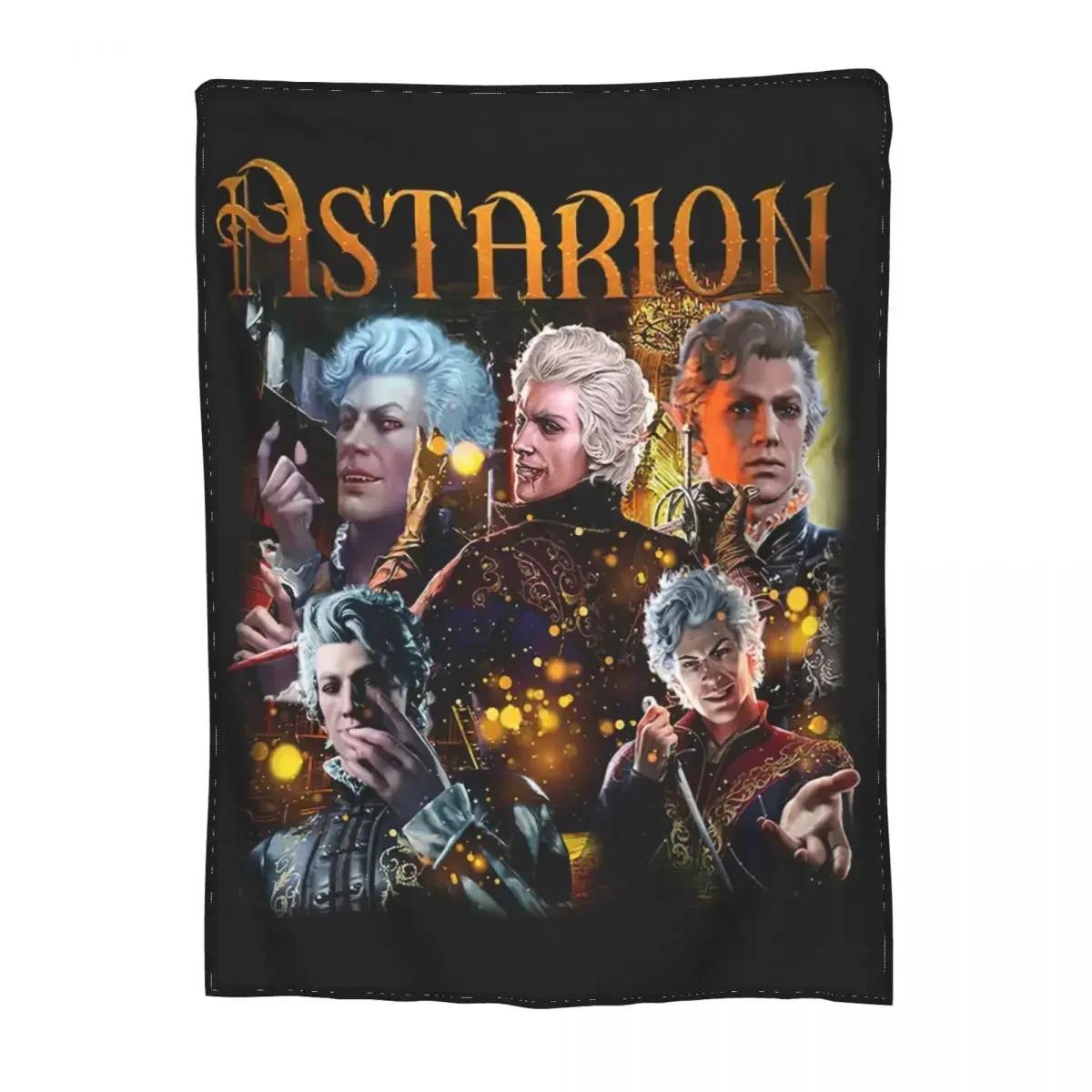 BG3 Astarion Blanket Merch Sofa Decorative Game Throw Blanket Super Soft Fleece for Travel 75X95CM