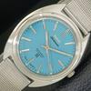 INDIAN VINTAGE HMT KOHINOOR HAND-WINDING MENS TURQUOISE BLUE WATCH A440954-4 HT-a440954