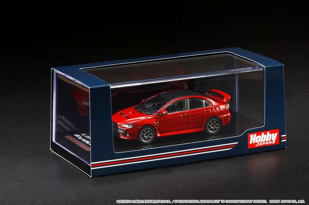 HobbyJAPAN Mitsubishi Lancer Evolution 10 Final Edition Red Roof 1/64 Metallic/Carbon