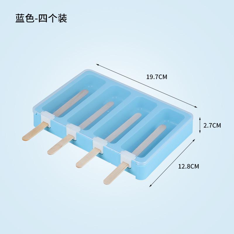 Eiscreme Silikonform Sorbet DIY Selbstgemacht Eis am Stiel Zubereitung Eiswürfelform Eiswürfelform Eiswürfelbereiter Eisstiele Küchenhelfer