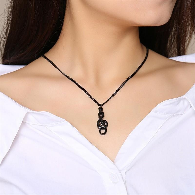 Vnox Openable Music Note Urn Necklaces For Women Men Keepsake Unisex Accessory with 24" Stainless Steel Chain