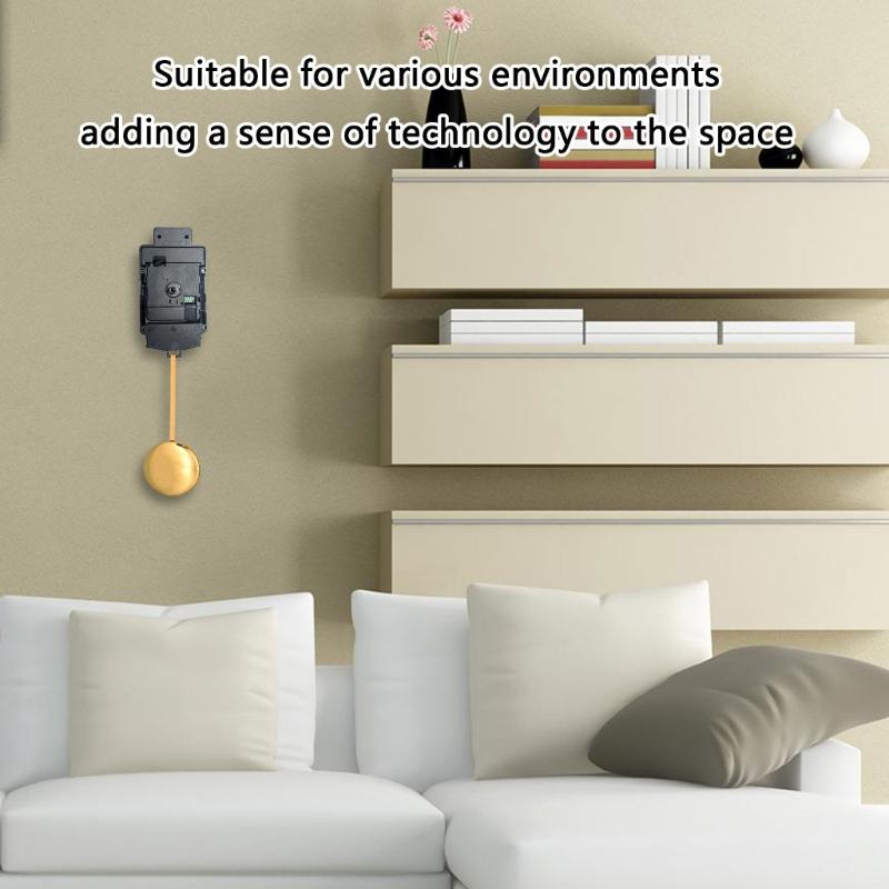 Japanese Precisions Automatic Timing Radio Controlled Pendulum Clock Movement for Living Room Bedroom and Workspaces
