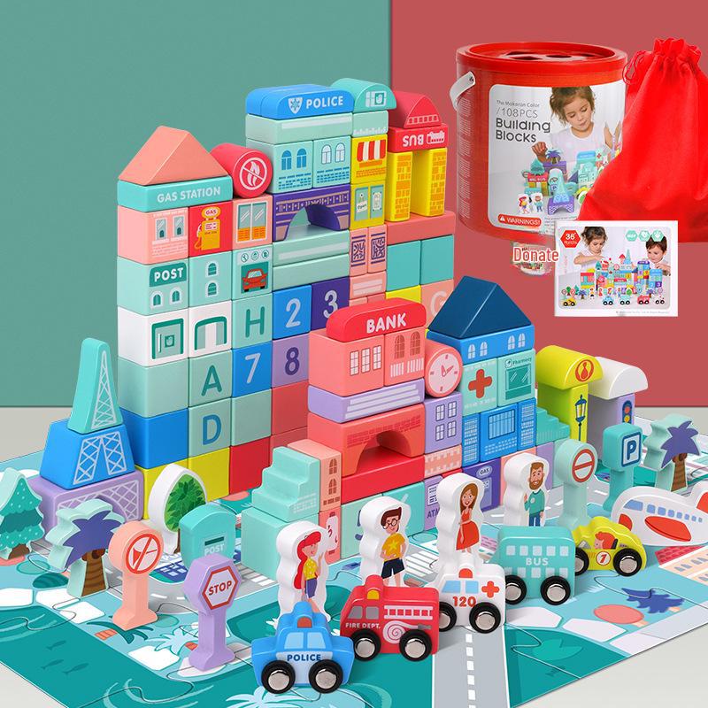 

Деревянные макароны : Образовательные головоломки «Цифры и буквы» — набор из 108 деталей для раннего обучения 22.5 x 22 cm