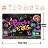 One Item a Retro 1980s Hip-hop Graffiti-themed Party Photography Backdrop Wall Tiles Music Radio Fashionable Decoration Props