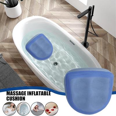 Inflatable Booster Seat Bathtub Seat Cushion Chair Backrest Hip Massage Support With Suction Cup For Car Desk Driving Camping