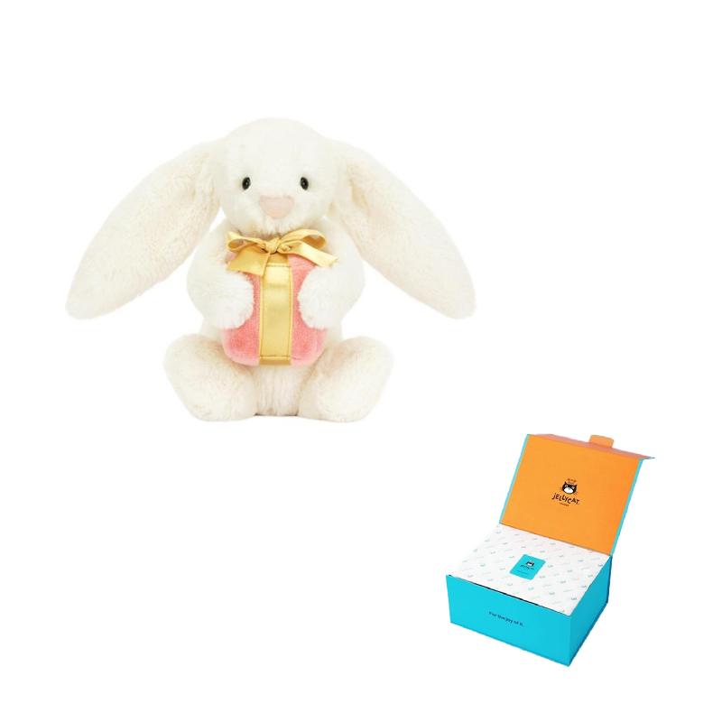 

JELLYCAT Bonnie Rabbit series shy comfort doll plush doll sitting height 15cm high Shy Embrace Little Gift Bunny бежевый