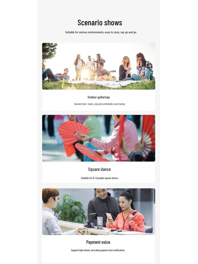 Song Audio Multifunctional Bluetooth Speaker with Subwoofer for Home & Outdoor Use