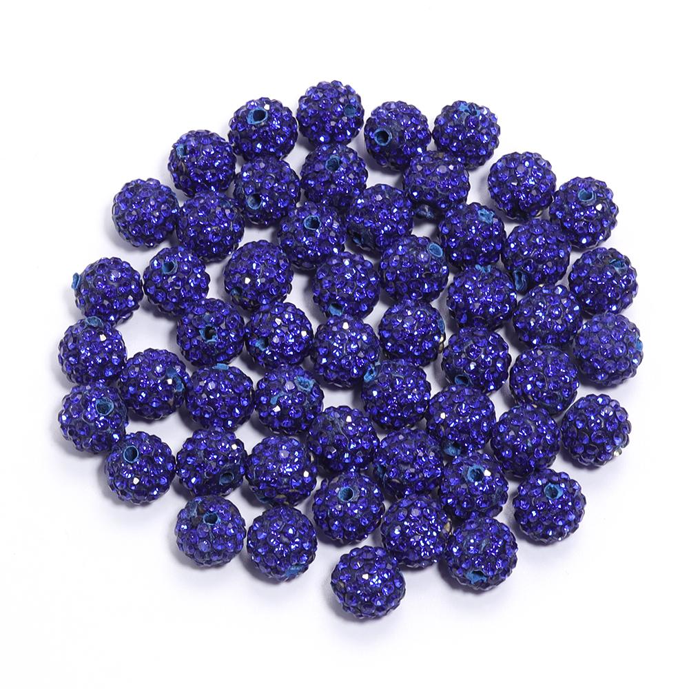 10pcs/bag Colorful Soft Pottery Clay Shamballa Beads Loose Beads For Jewelry Making DIY Necklace Bracelets Pendants Accessories