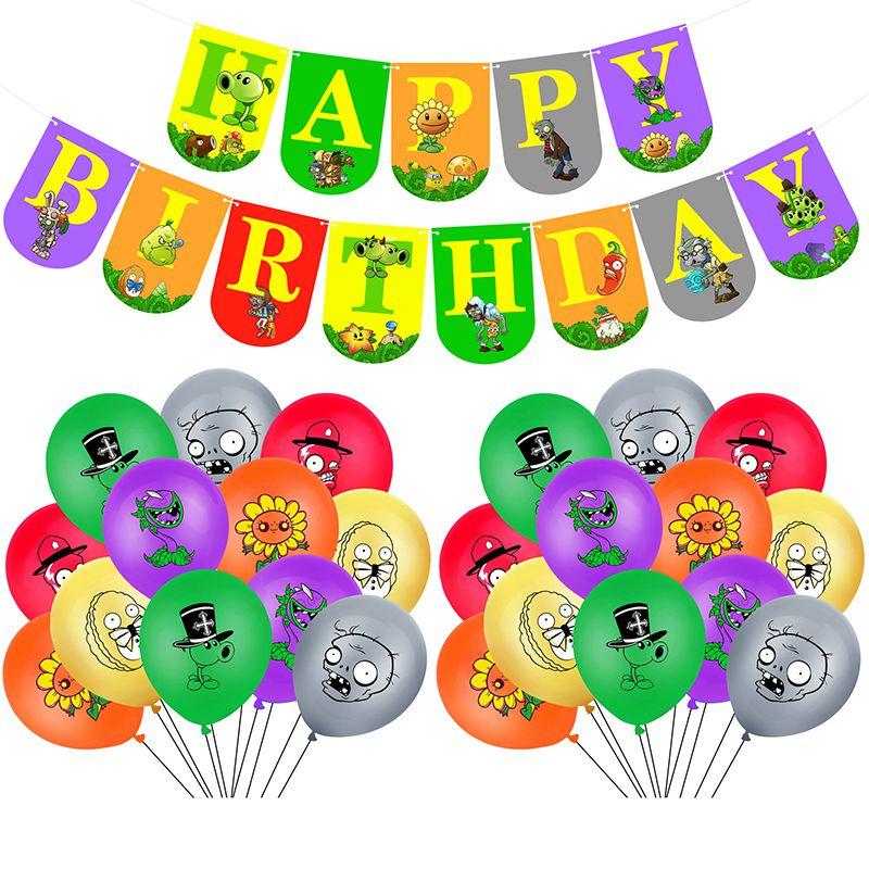 Vibrant Plants Vs. Zombies Theme Birthday Party Supplies For Kids Unforgettable Decorations