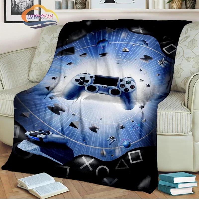 Game Blanket Pad S  Controller Soft and Comfortable  Sofa Bed Bedroom Decoration  Gamer Gift
