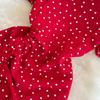 Urlaub am Meer Elegantes Strandkleid Rückenfrei Damen Süße Fee Sexy Quadratkragen Schlanke Kleider Vintage Luftpolsterärmel Lange Split Polka Dot Kleidung