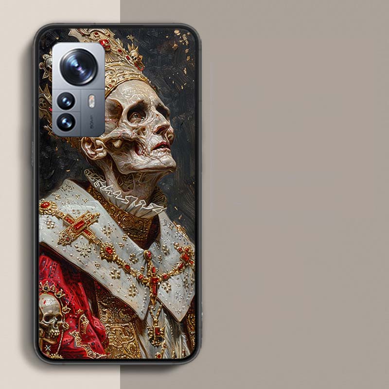 Crown Skeleton Emperor Phone Case For Redmi Note 15 Pro 5G 14 13 12 Pro Plus 11 11T 11E 11S 10 Pro 10S 9 9S Cover Cell Clear wit