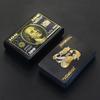 Cărți de joc rezistente la apă Tyrant Gold Black: Design în dolari americani, folie de aur, articol transfrontalier de vânzare la cald.