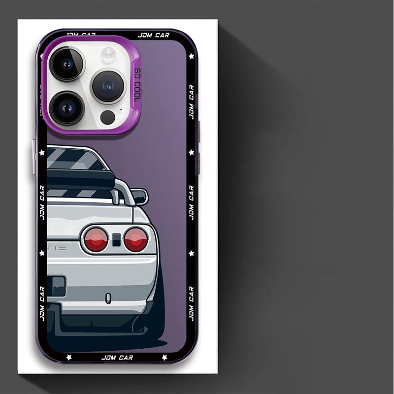 JDM Dream Car Sport Phone Case for Apple iPhone 16 15 Pro Max 13 14 Plus 12 11 Pro Plus  Matte