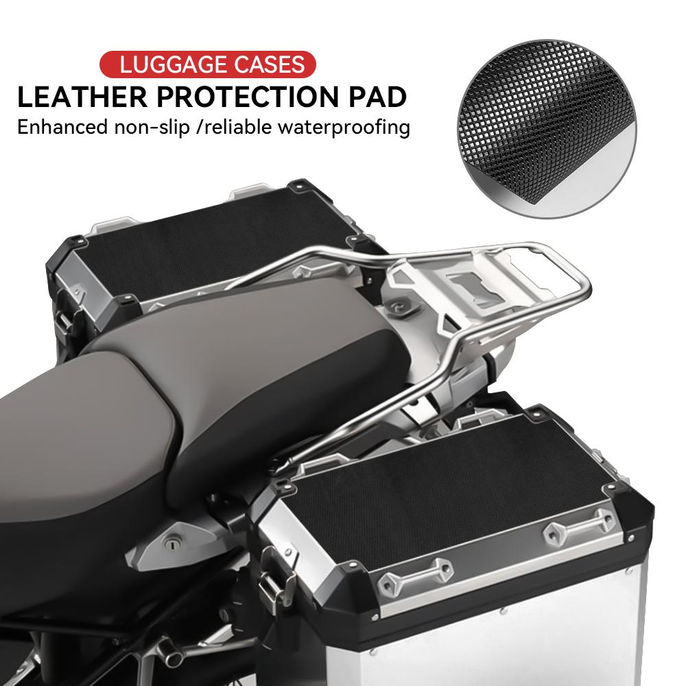 For BMW R1200GS LC Adventure R1250GS Motorcycles PVC Leather Side Case Pads Pannier Cover Set Luggage Cases R 1200 GS.
