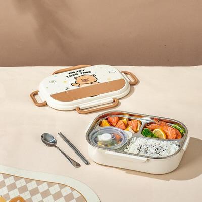Capybara Stainless Steel Student Lunch Box Set