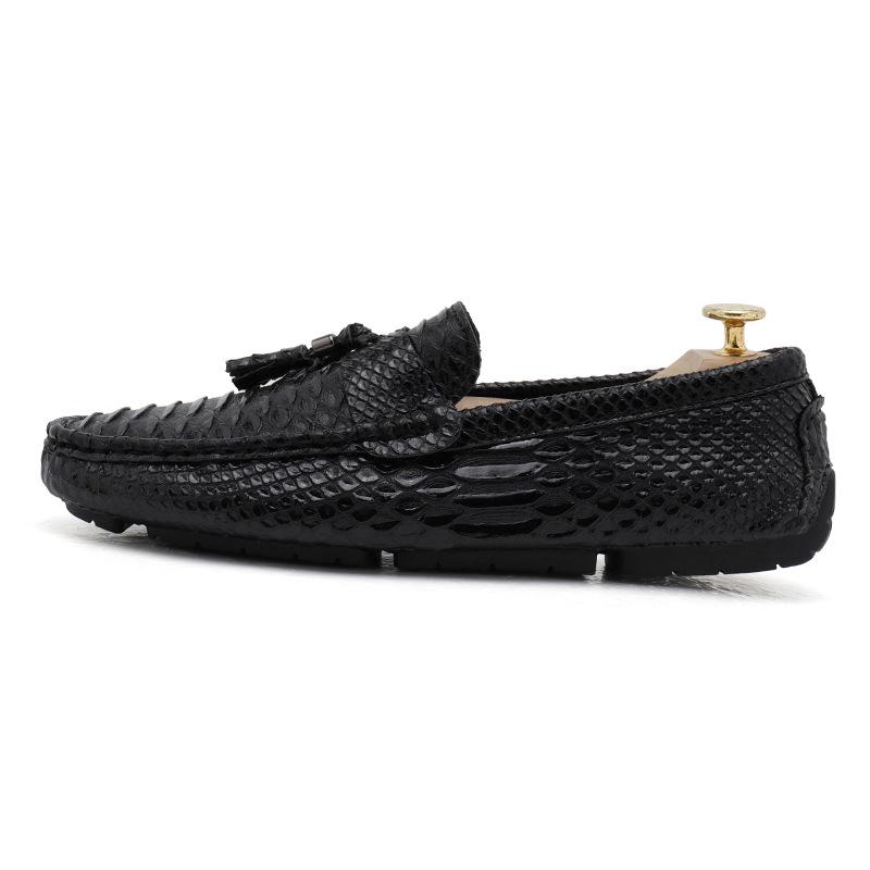 Cross2023 Men's Tassel Slip-on Loafers: Spring/Autumn Fashion, Large Size Outdoor Driving Shoes