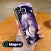 HSR Castorice Clear TPU Magsafe Mobile Phone Case for iPhone 17 16 15 14 13 12 11 Air Pro Max Plus Mini Colorful Cover