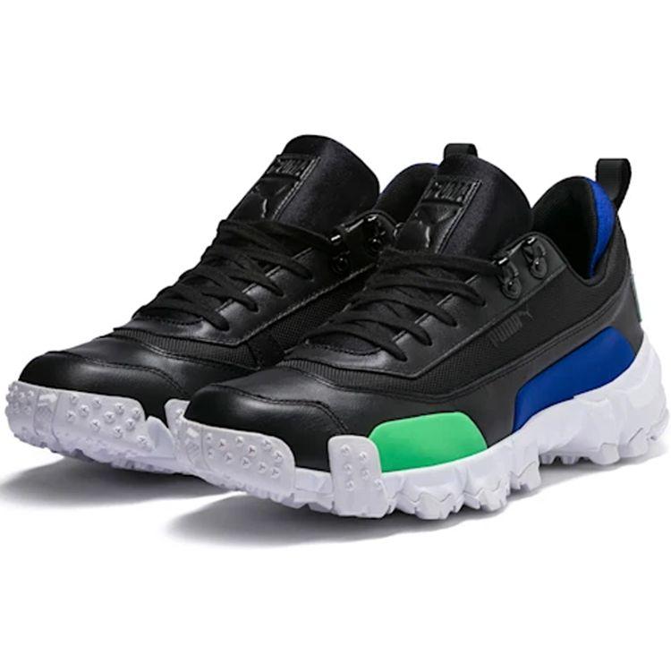 PUMA Trailfox Men's Outdoor Boots Black Green Blue Lightweight Comfortable 369470-02