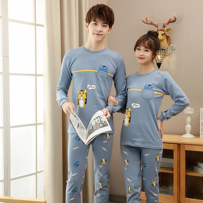 Children's Cotton Underwear & Pajama Set: Warm Wool Sweater, Bottoms for Boys & Girls, Autumn/Winter Comfort