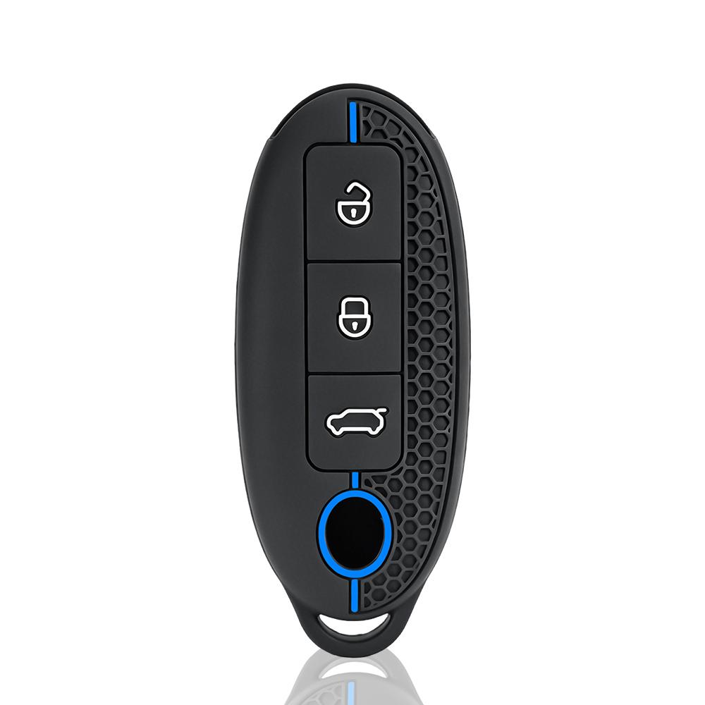 3 Buttons Car Key Case Cover Shell Fob For Dongfeng Nammi 01New Engery High Level Silicone Keychain Protective Accessories