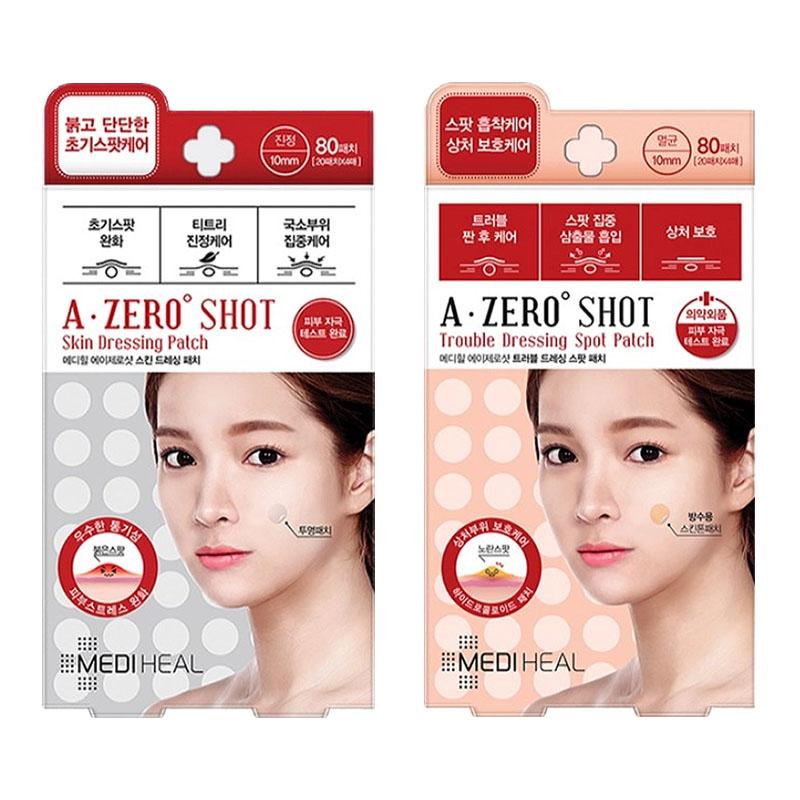 

[MEDIHEAL] [1+1] A-Zero Skin Trouble Dressing Spot Patch 80 шт 2 типа Пластырь от акне Пластырь от прыщей Skin + Trouble
