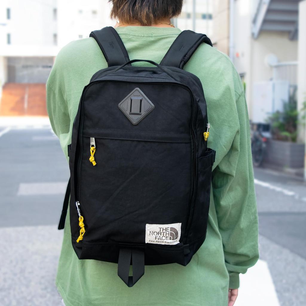 North A4 Nylon Berkeley Daypack [The Face] Men's Backpack, Compatible, Backpack, Brand, Black, NF0A52VQ,