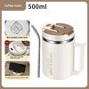 Cold Water Drinks Tumbler Tea Milk Cup 304 Stainless Steel Coffee Mug With Spoon Double Wall Thermal Stainless Steel